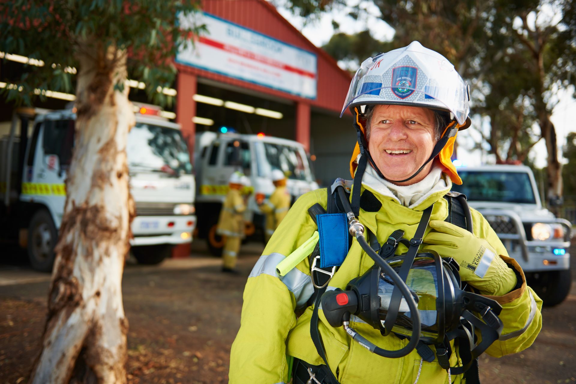 Image of a volunteer firefighter